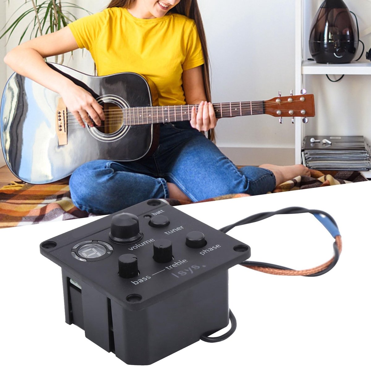 Innovra - Akoestische Gitaar Pickup met LED Tuner en Equalizer