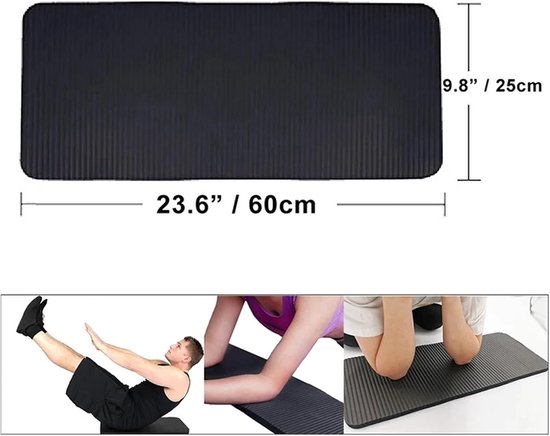 Dikke Yogamat - Fitness Kussen - Comfortabele Training - Extra Antislip Foam - 1.5 cm dik - Paars — afbeelding 5