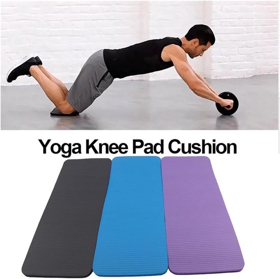 Dikke Yogamat - Fitness Kussen - Comfortabele Training - Extra Antislip Foam - 1.5 cm dik - Paars — afbeelding 2