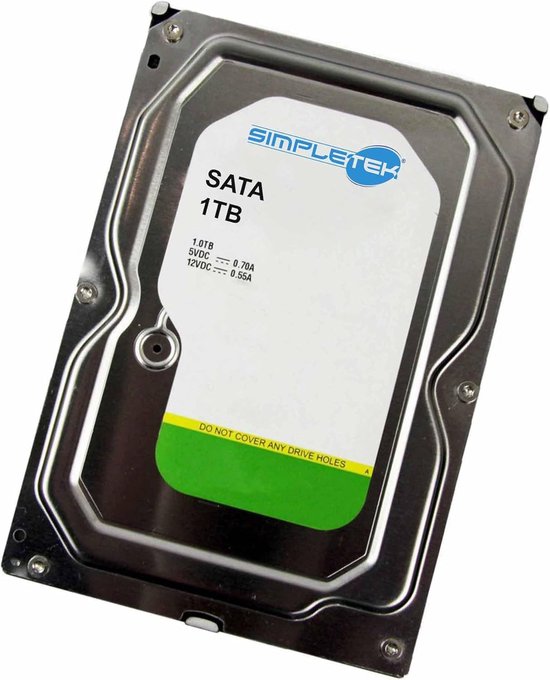 Interne harde schijf - Opslag medium - Videobewaking opslag - Geoptimaliseerd voor HD - 1TB capaciteit - Zilver van Interne Harde Schijf — afbeelding 3