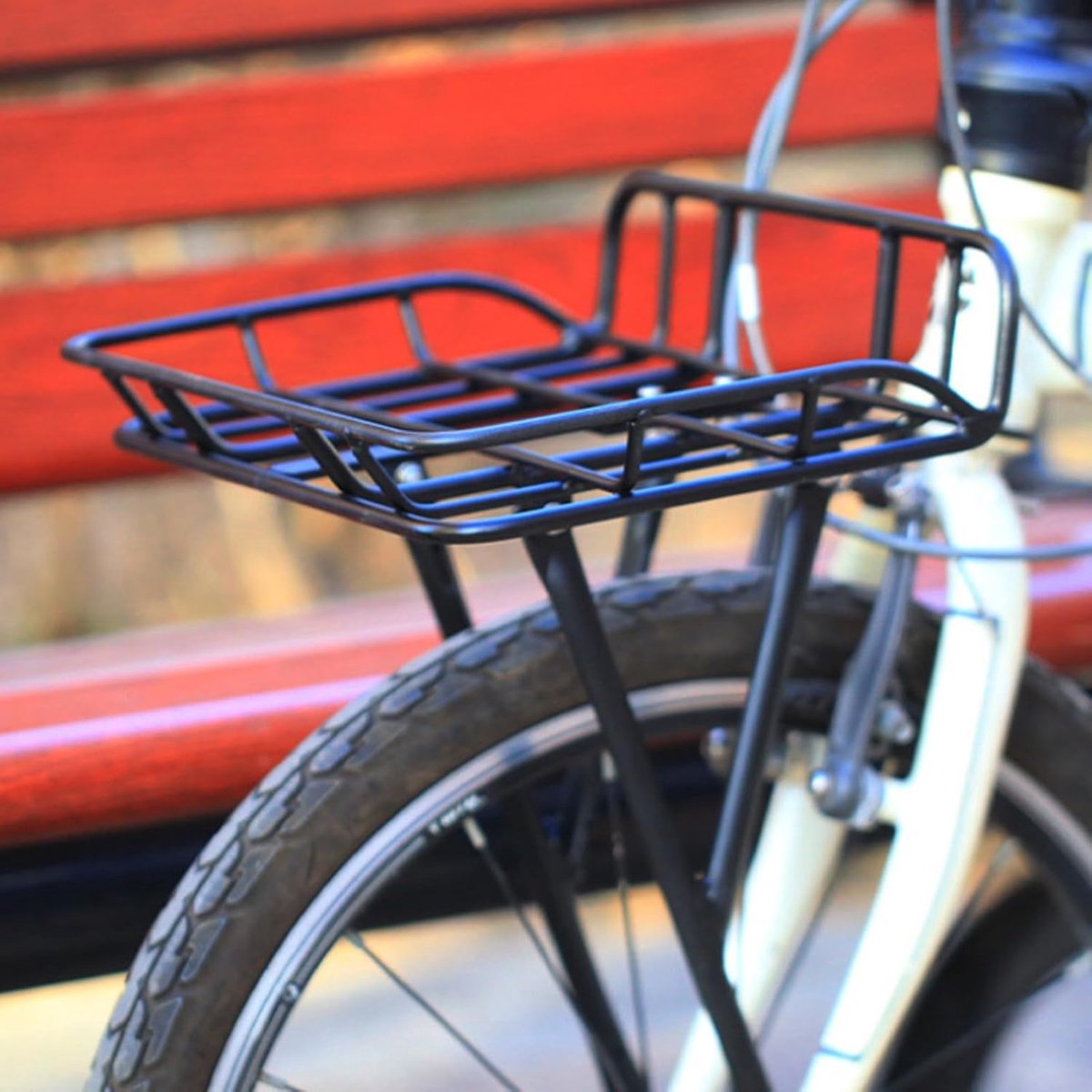 Fietsmand - Voorrek Cargo - Boodschappen Vervoeren - Afneembaar Snelmontage - Grote Capaciteit - Zwart