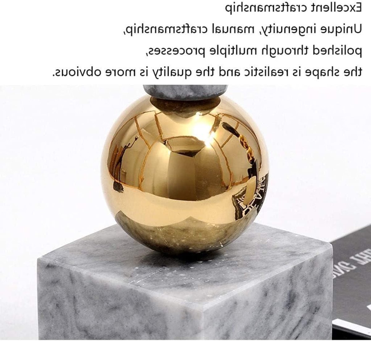 Kandelaar - Kaarsenhouder Metaal - Tafel Decoratie - Nordic Luxe Stijl - Niet gespecificeerd - Marmerlook