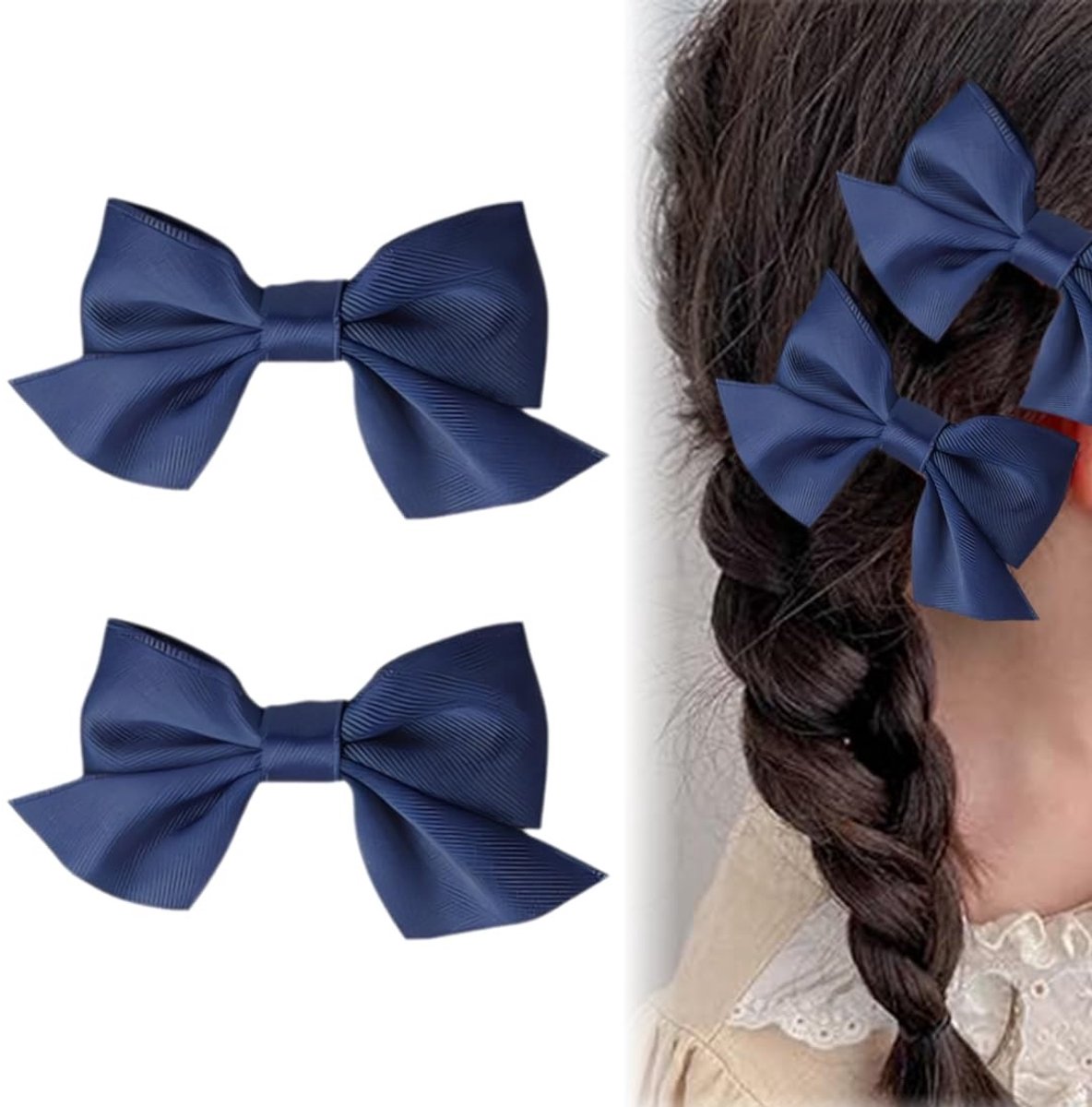 Cosensi - Dailygoods - Antislip Haarspelden met Strik voor Meisjes