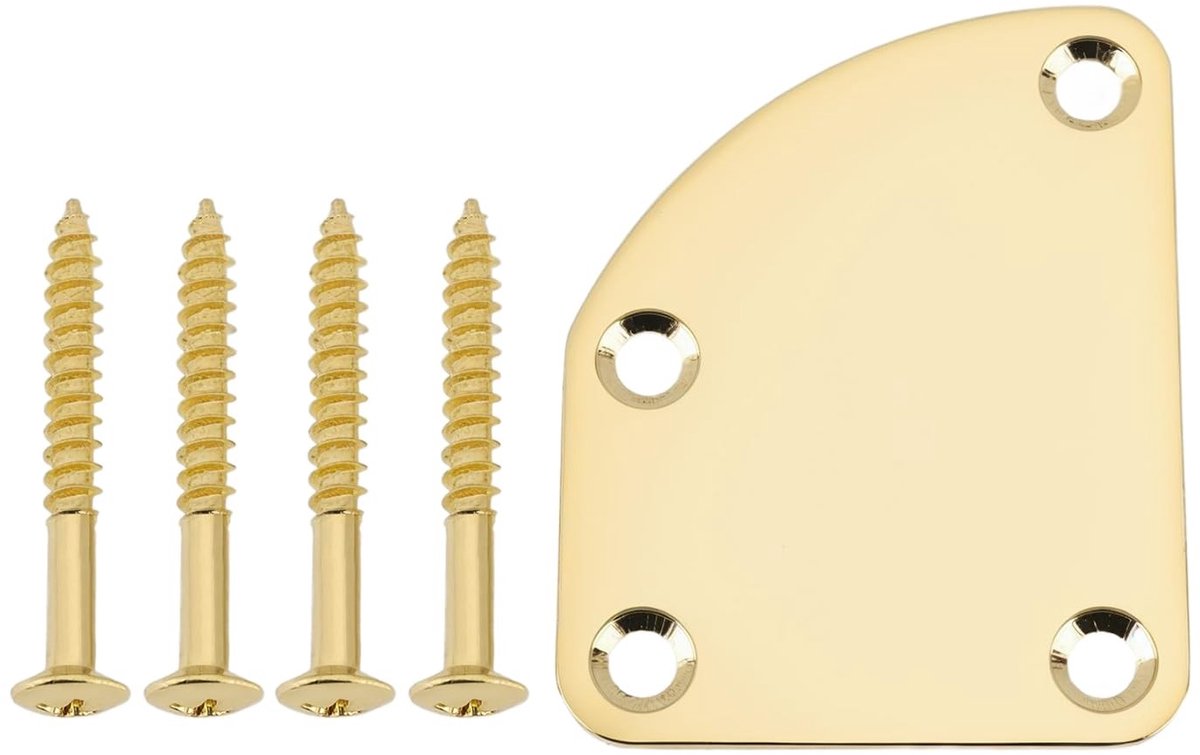 Cosensi - Dailygoods - 4-Gats Gitaarhalsplaat met Schroeven in Goud