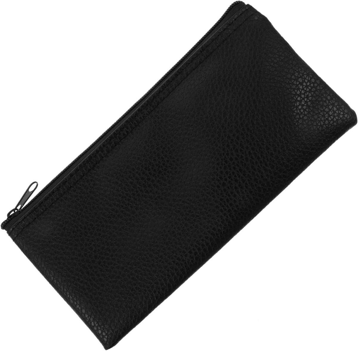Microfoon Opbergtas - Huls Beschermhoes - Muziek Optredens - Scheurvast Leer - 23 cm - Zwart