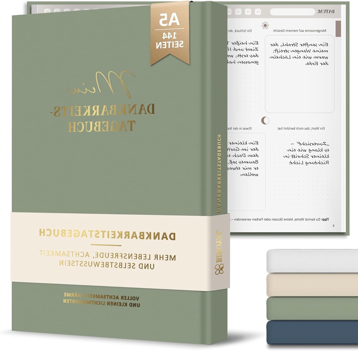 Groene Dankbaarheid Journal - Inspirerend Dagboek voor Persoonlijke Groei en Reflectie