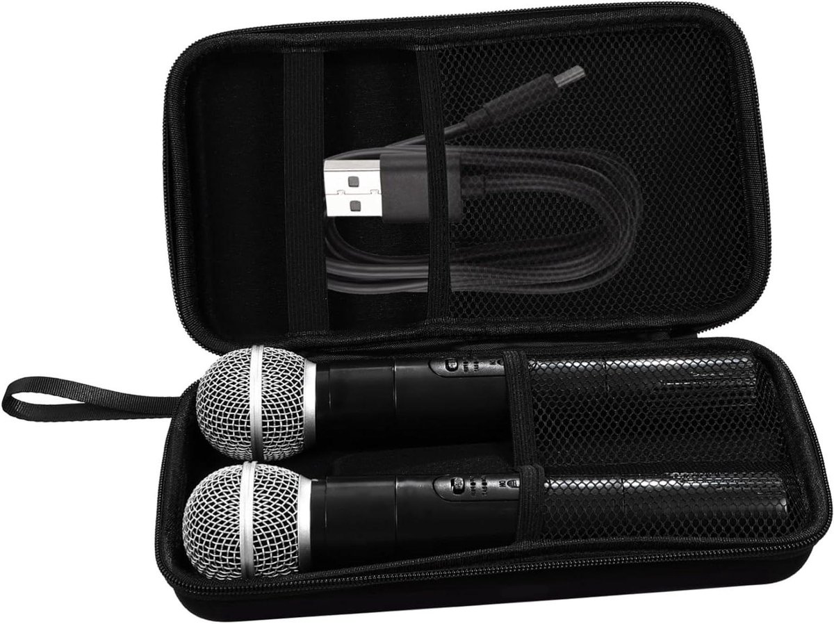 Microfoon Opbergtas - Microfoon Case - Veilig Transport - Harde Bescherming - 27 cm - Zwart