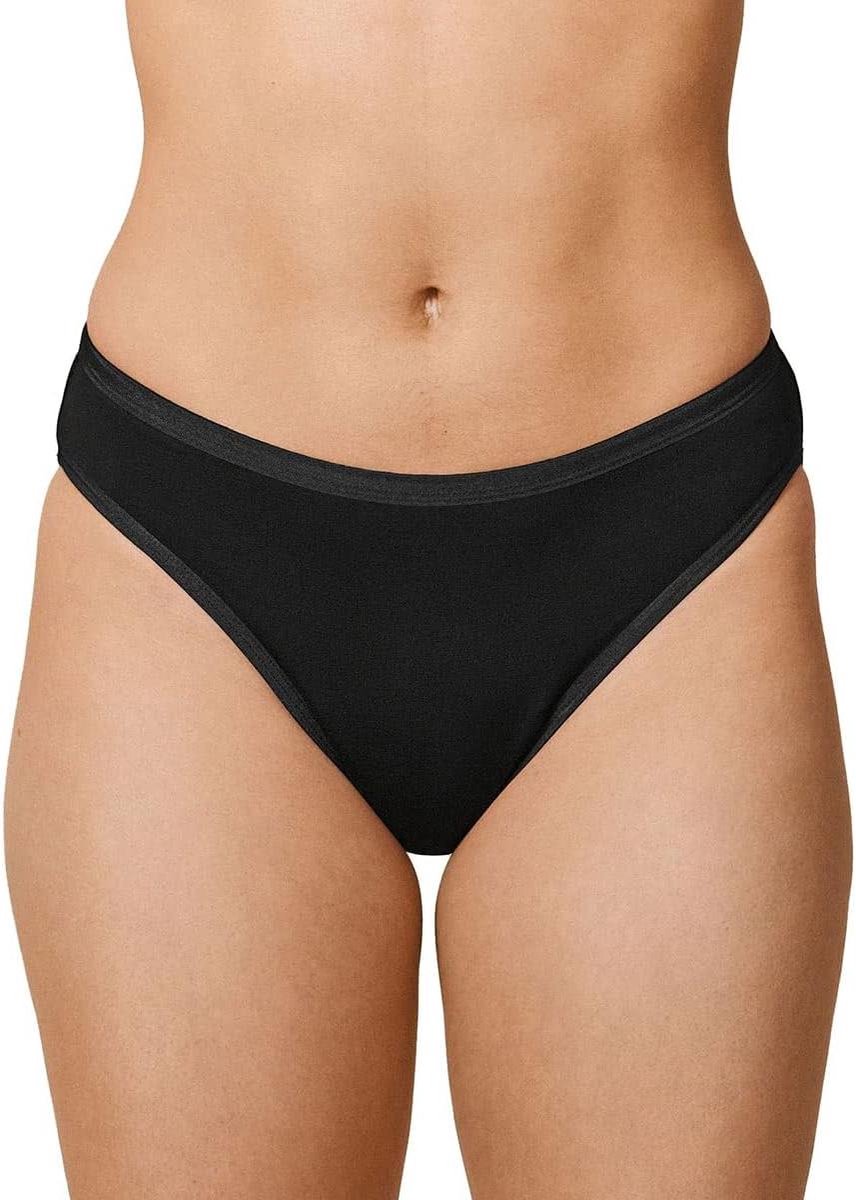 Menstruatieondergoed - Periode broekjes - Comfortabel de dag - Herbruikbaar en absorberend - N.v.t. - Zwart
