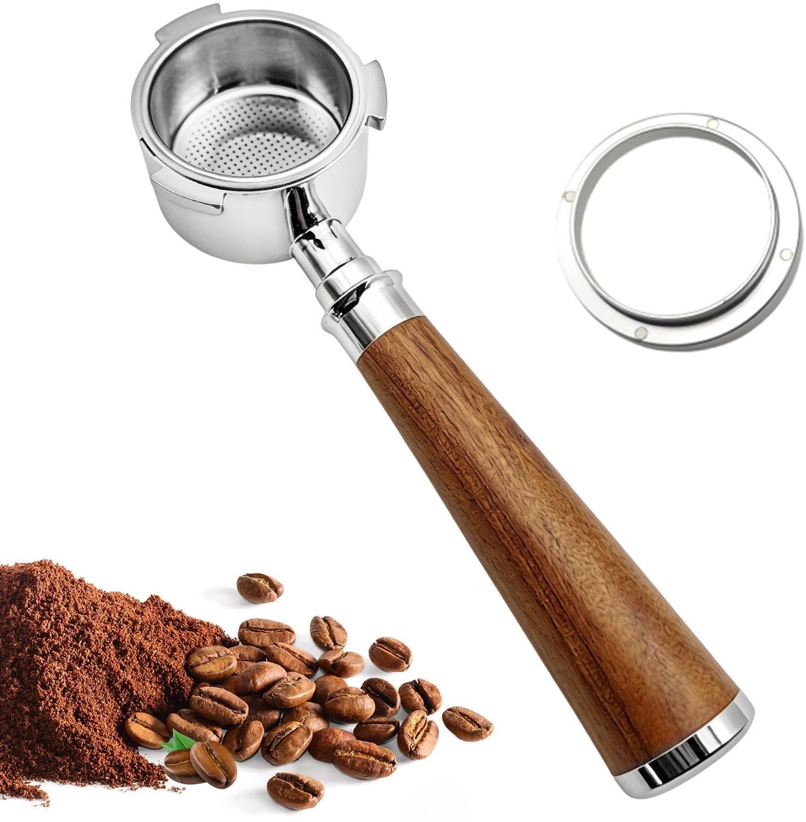Dailygoods - Bodemloze Portafilter met Magnetische Doseertrechter