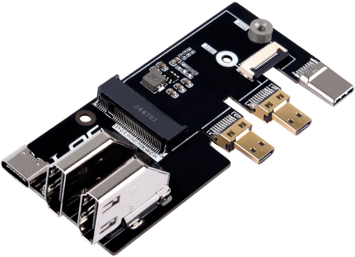 Dailygoods - Micro HDMI naar HDMI Multifunctionele Adapter voor Raspberry Pi 5
