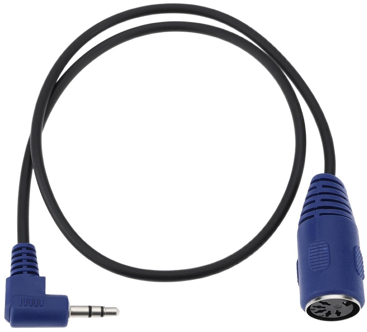 Dailygoods - 5-pins MIDI Kabel naar TRS 3,5 mm Mannelijk 50 cm 90°