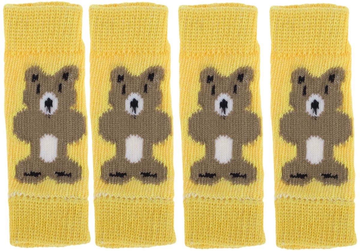 Dailygoods - Set van 4 Hondenbeenwarmers, Gebreide Sokken voor Gewrichtsbescherming, Geschikt voor Kleine Honden