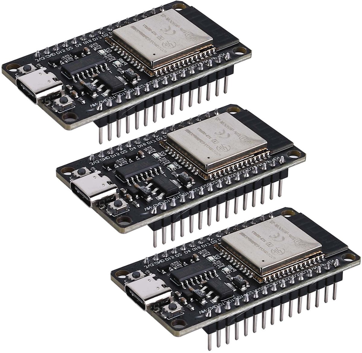 Dailygoods - 3 Stuks ESP32 Ontwikkelbord NodeMCU Module