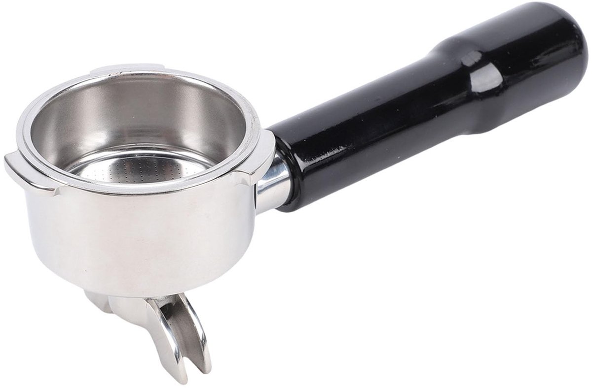 Dailygoods - Roestvrijstalen Portafilter met Dubbele Uitloop voor Koffiemachines