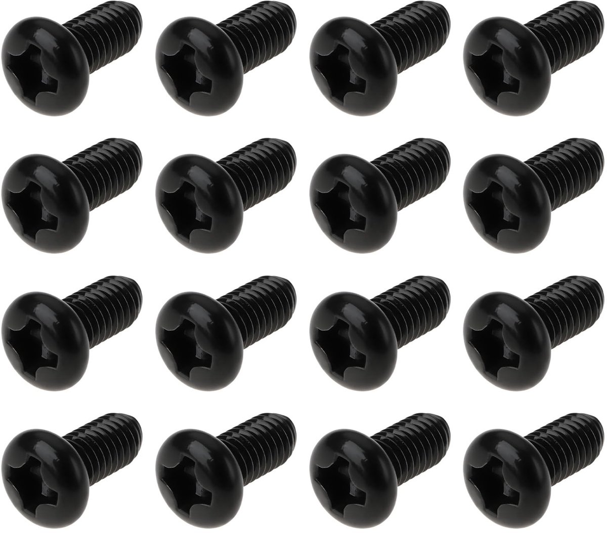 Dailygoods - Set van 100 Zwarte M3 Schroeven voor Radio Behuizingen