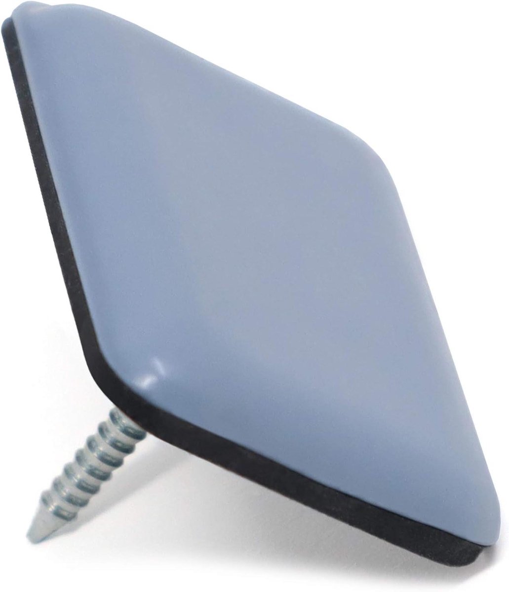 PTFE Glijders - Meubelglijders Vloerbeschermers - Meubels Verplaatsen - Met Spijker - 24 x 35 mm - Grijsblauw