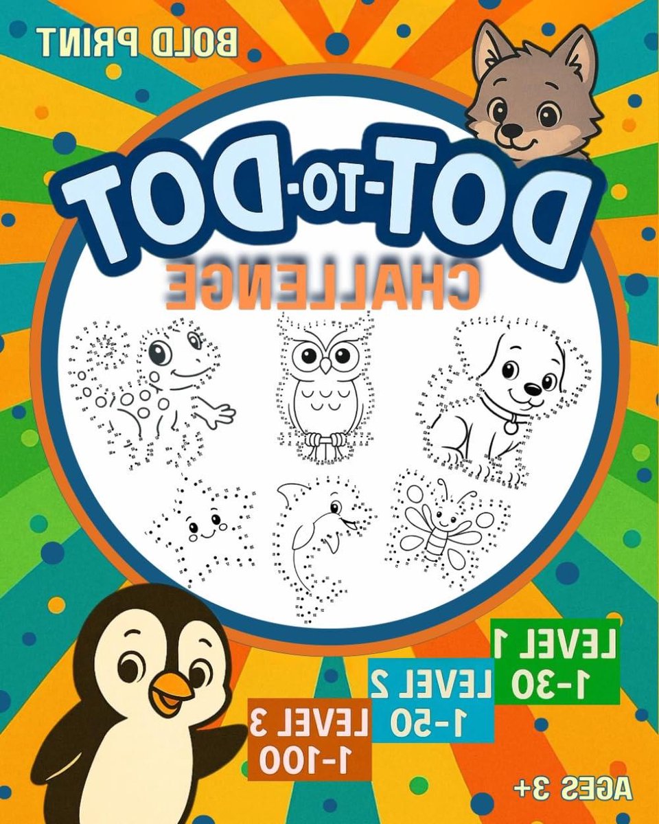 Dot-to-Dot Boek - Activiteitenboek Kinderen - Leren Tellen - Drie Moeilijkheidsgraden - 74 Pagina's - Niet gespecificeerd