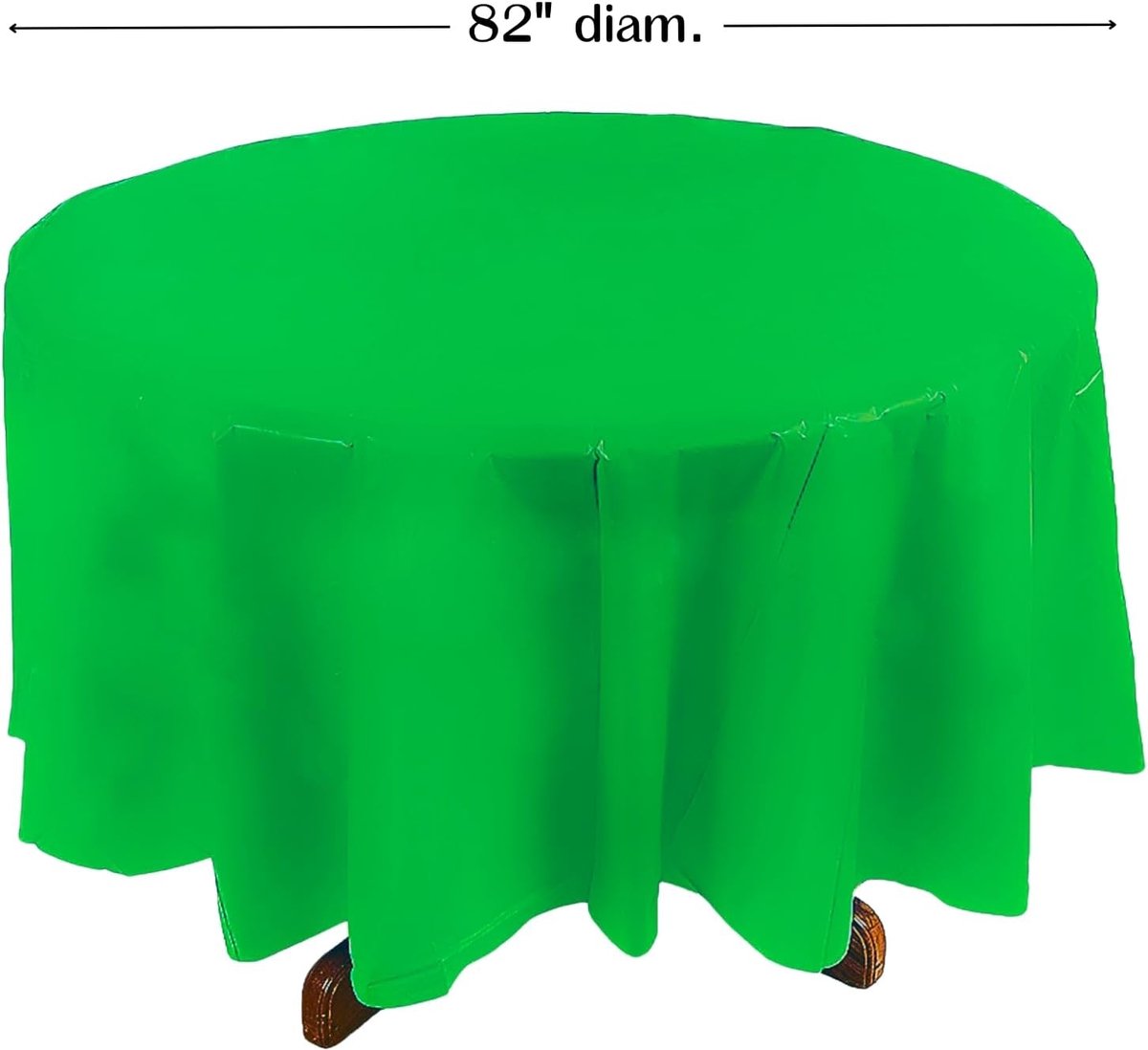 Ronde Tafelkleden - Plastic Kleed - Feestelijke Decoratie - Wegwerpbaar - 208 cm - Groen