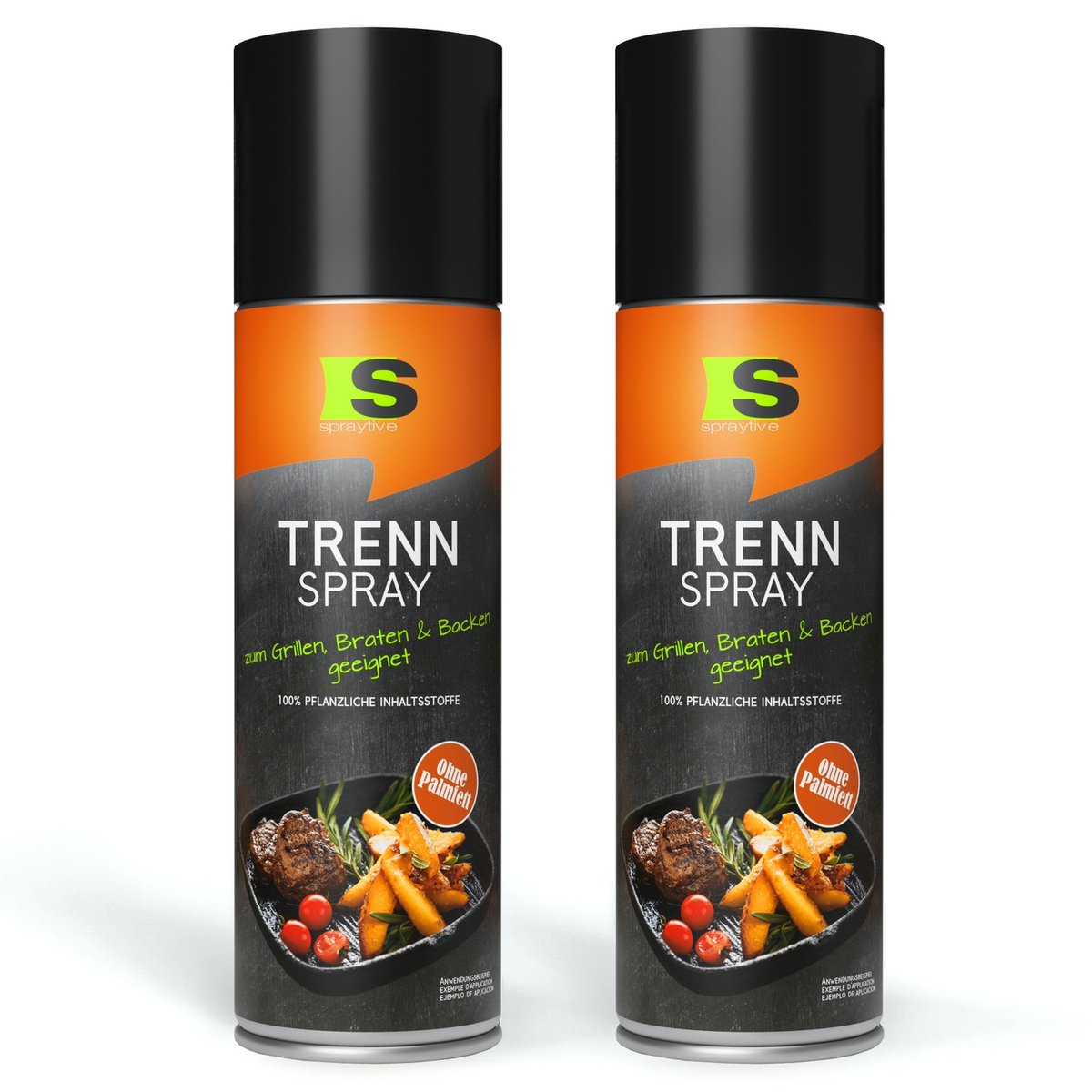 Spraytive 2x 400ml BBQ grill spray antiaanbakspray voorkomt aanbakken beschermt grillrooster hittebestendig 100% plantaardig