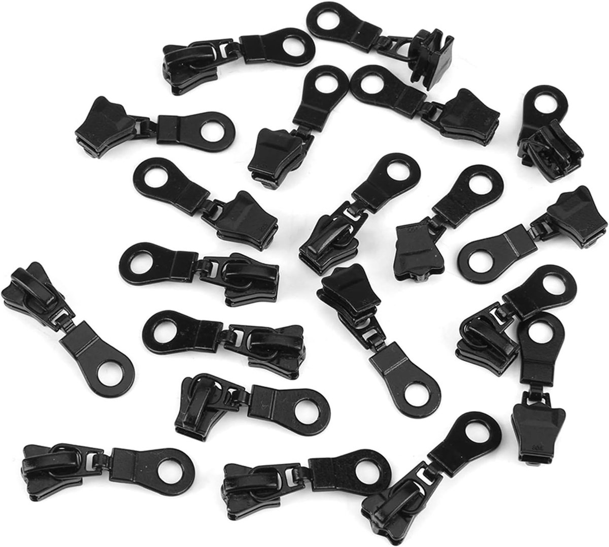 20 Stuks Metaal Legering Rits Sliders Maat #5 - Rits Sliders Set voor Reparatie en Vervanging - Geschikt voor Kleding, Tassen en Koffers