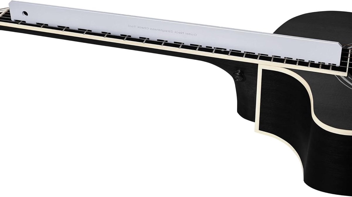 Gitaar Hals Rechte Liniaal - Gitaar Onderhoud Tool - Gitaar Reparatie - Gekerfde Rechte Rand - 4mm Dik - Aluminium