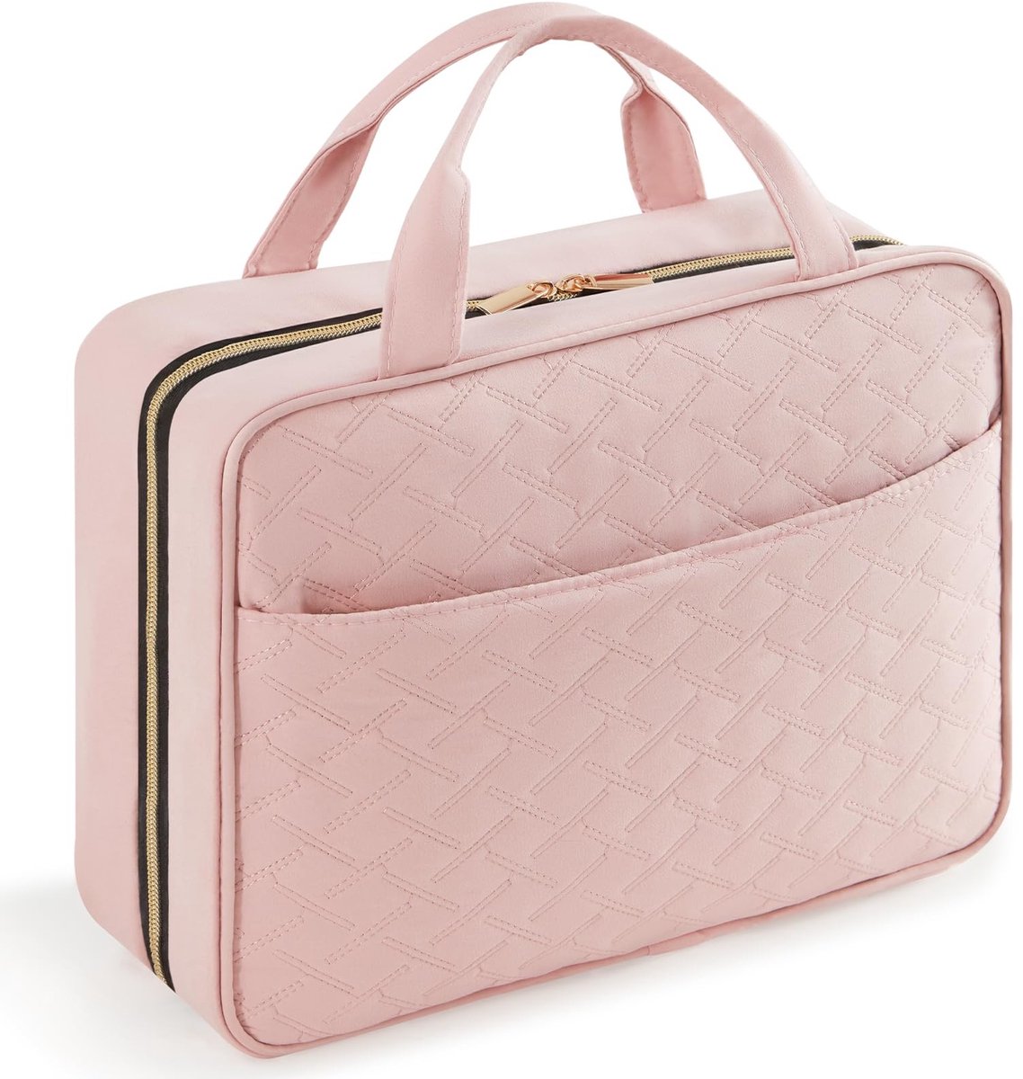 Vt products - Reistoilettas - Hangende Make-uptas - Grote Opbergruimte - Roze - Cosmetica Organizer - Reisaccessoires - Geschikt voor Dames - 32x10,5x