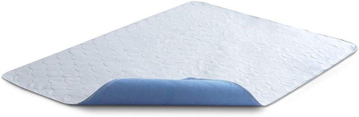 Waterproof Bed Pads - Wasbare Onderlegger - Matras Beschermen - 4-laags Ontwerp - 86 x 132 cm - Blauw