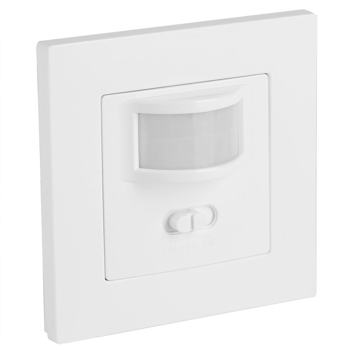 VT Goods - PIR-bewegingsmelder - Infrarood schakelaar - Eenvoudig te bedienen - Wandmontage - Lichtgevoeligheid - Ideaal voor binnen en buiten - Com..