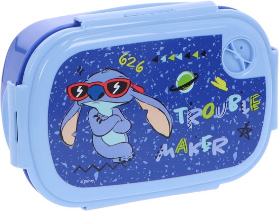 Lilo & Stitch Lunchset 5-delig - Aluminium drinkfles - Lunchbox - 3 snackboxen van Merkloos — afbeelding 2