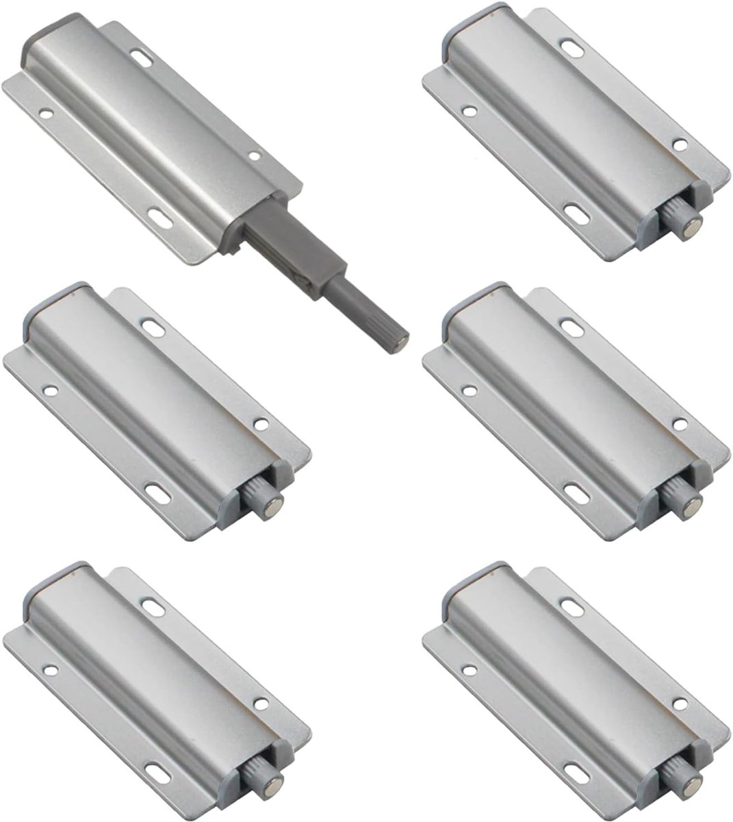 6 Pcs Magnetische Drukdeur Magneten - Magnetische Sluiting - Metaal Duw Open Slot - Kast Deur Klemmen