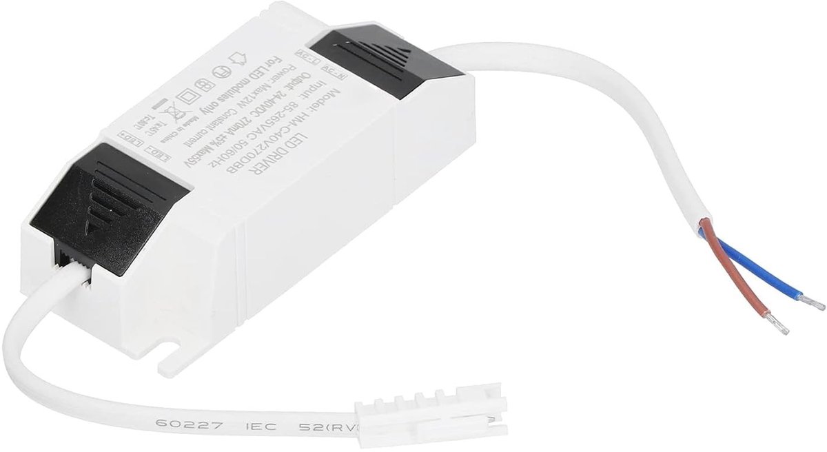 Store_7 - 12W LED-driver - Constante Stroom - Voedingstransformator - Compact - AC85-265V Ingang - DC24-40V Uitgang - Geschikt voor Huishoudelijk G...