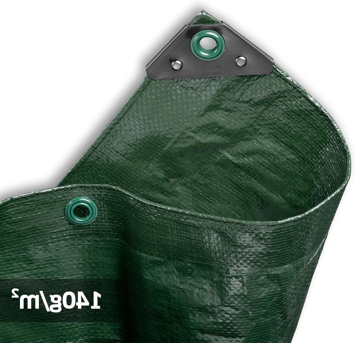 Afdekzeil - Beschermzeil Tuindoek - Bescherming tegen weer - UV-gestabiliseerd gecoat - 6 x 10 meter - Groen