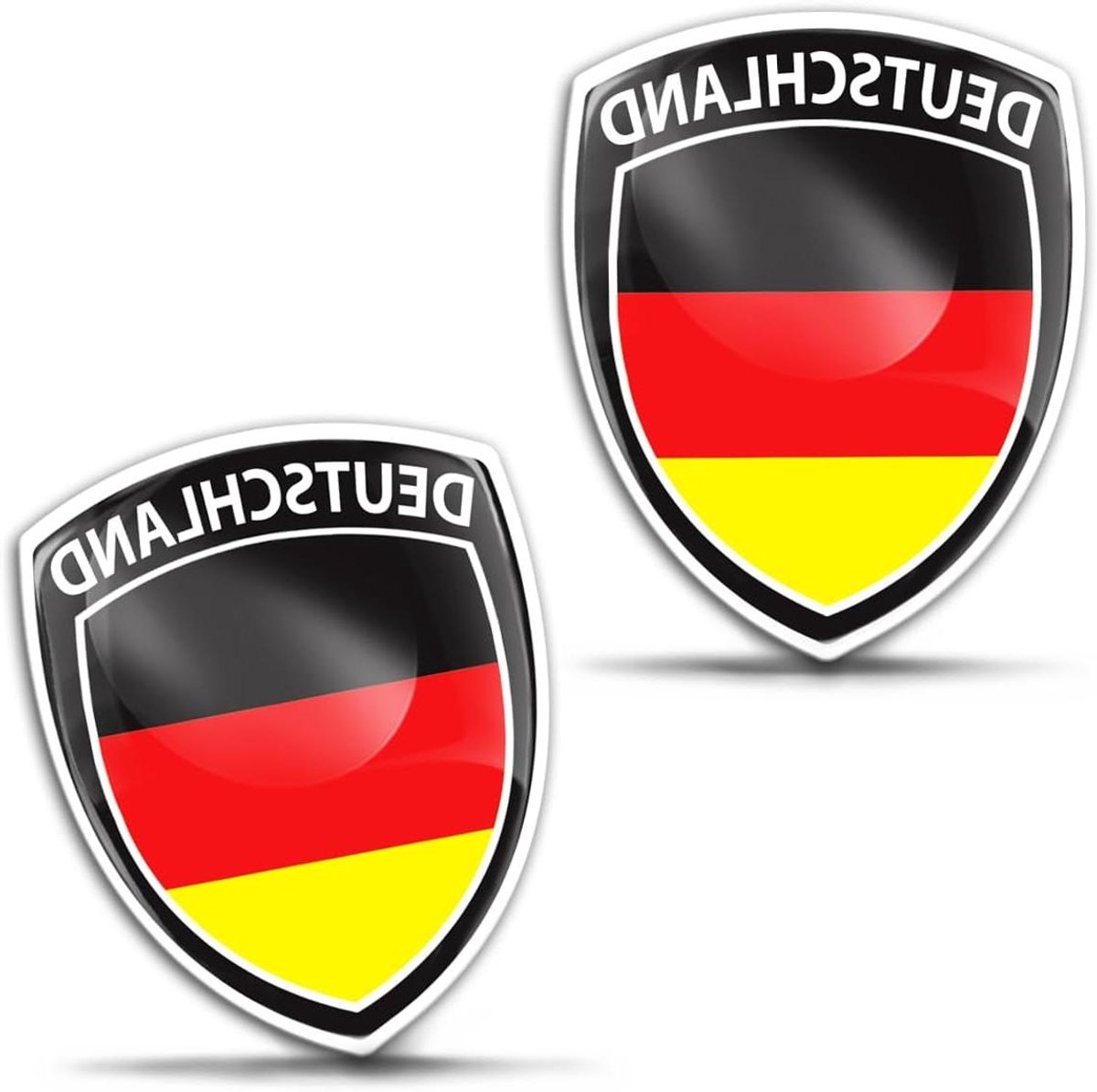 3D Gel Stickers - Vlag Badge - Voertuig Decoratie - Gebogen Polyurethaan Hars - 4 cm x 5 cm