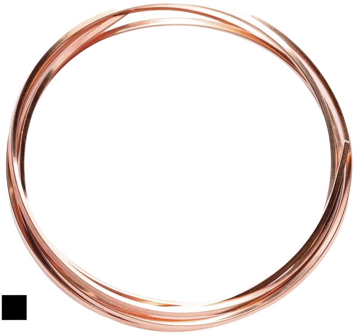 Gevuld Draad - Metaaldraad Sieraden - Sieraden Maken - Vierkant Dood Zacht - 18 Gauge - Rose Goud