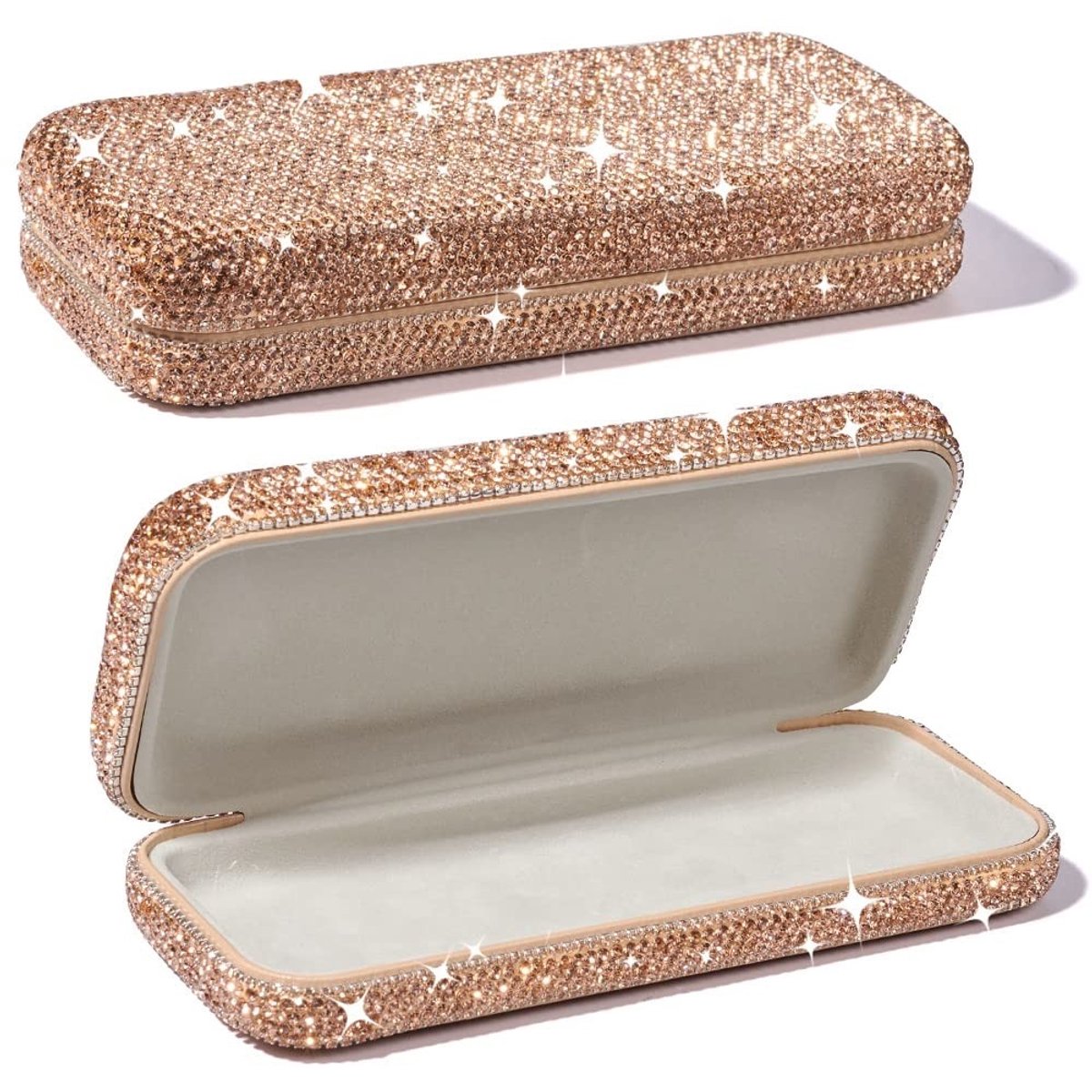 VT Goods - Zonnebril Case - Hardcase Etui - Glanzend Design - Bling Zonnebril Koker - Robuust en Elegant - Geschikt voor Uniseks Volwassenen