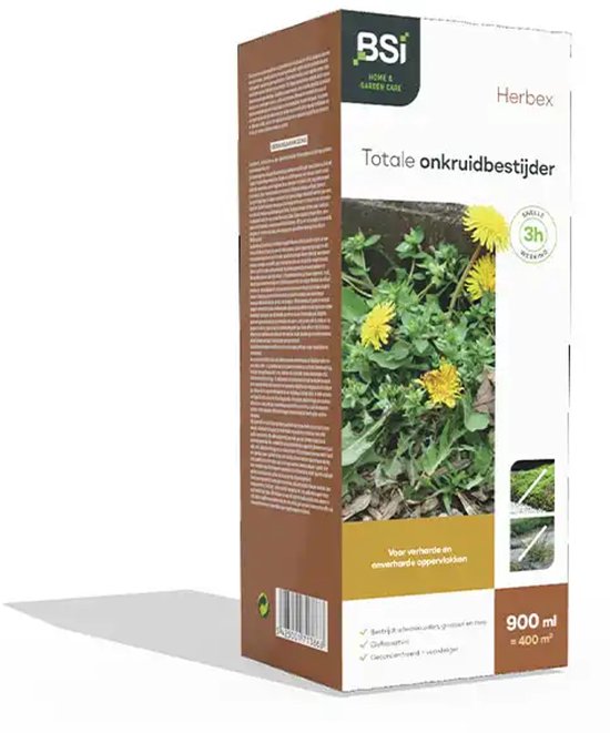 BSI - Herbex - Ideaal bestrijdingsmiddel tegen onkruiden, grassen en mos - 900 ml voor 500 m² van Merkloos	 — afbeelding 3