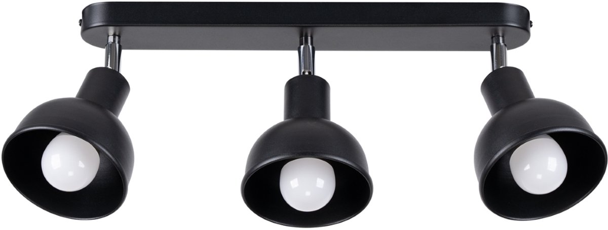 Lumilo Opal - Reflektor - E27 - 3Lichts - Zwart