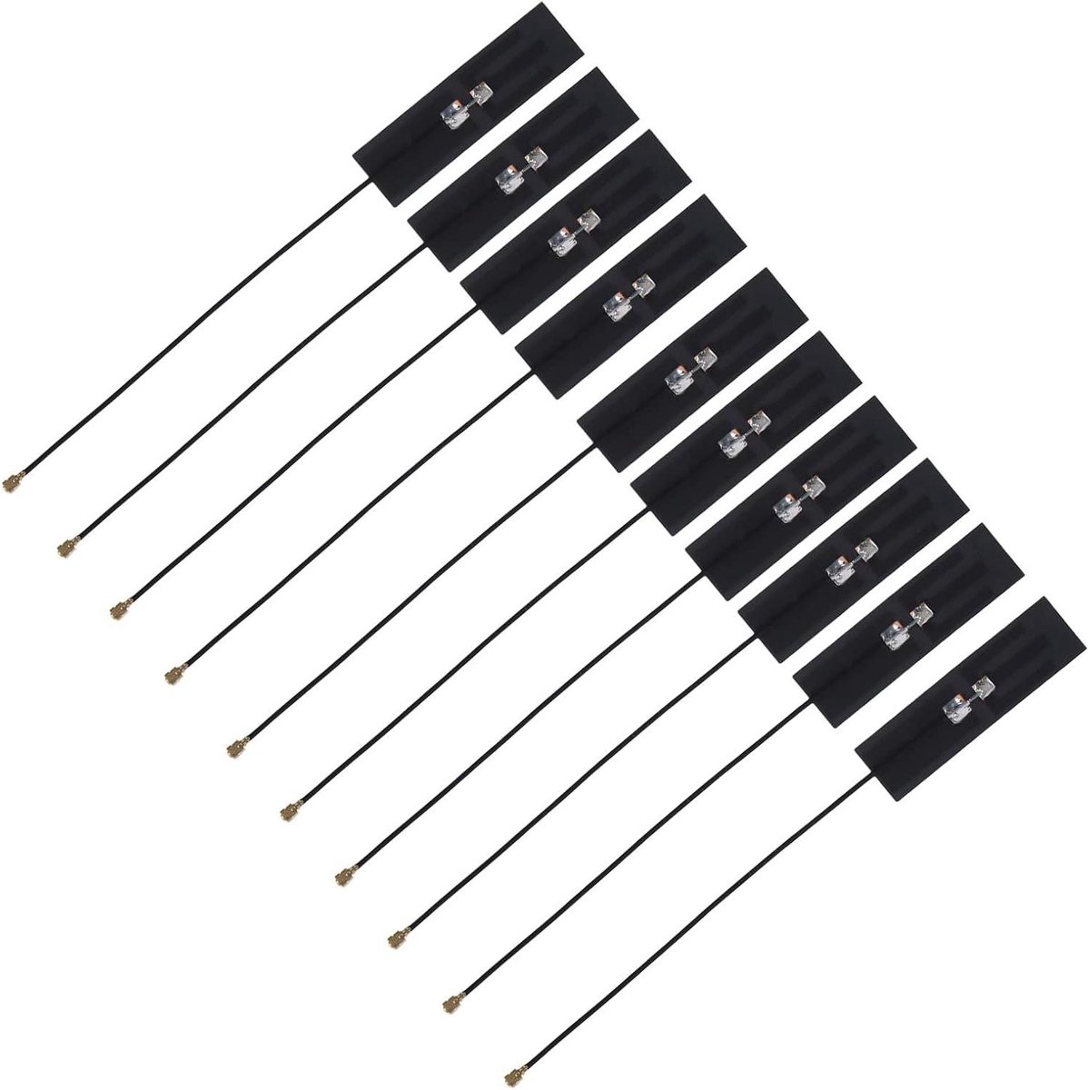 M.2 WLAN Antenne - Wifi Antenne - Signaal Versterken - Dubbele Frequentieband - 10 stuks - Zwart