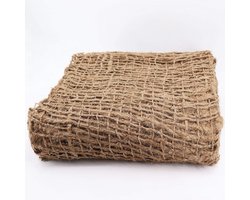 Taludmat Oevermat - Vijverfolie Bescherming - Erosie Tegengaan - Natuurlijk Jute Materiaal - 6m x 12m - Bruin