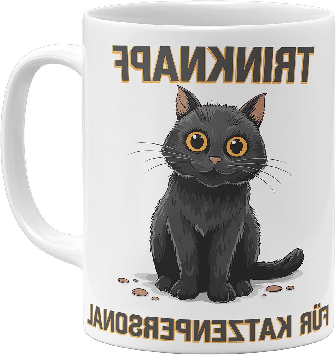 Grappige Koffiemok - Katten Mok - Koffie Drinken - Dubbelzijdig Bedrukt - 325 ml - Wit