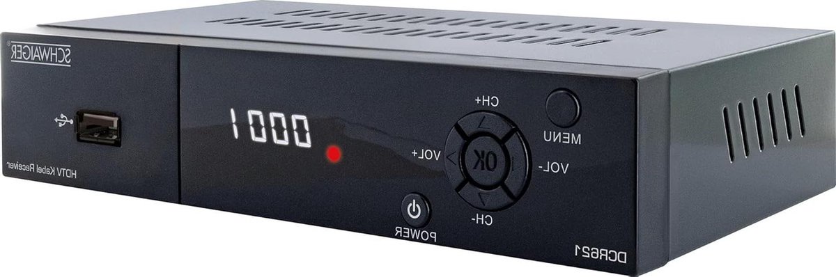 Kabelontvanger - Digitale Ontvanger - Televisie Kijken - Timeshift Functie - 350 gram - Zwart