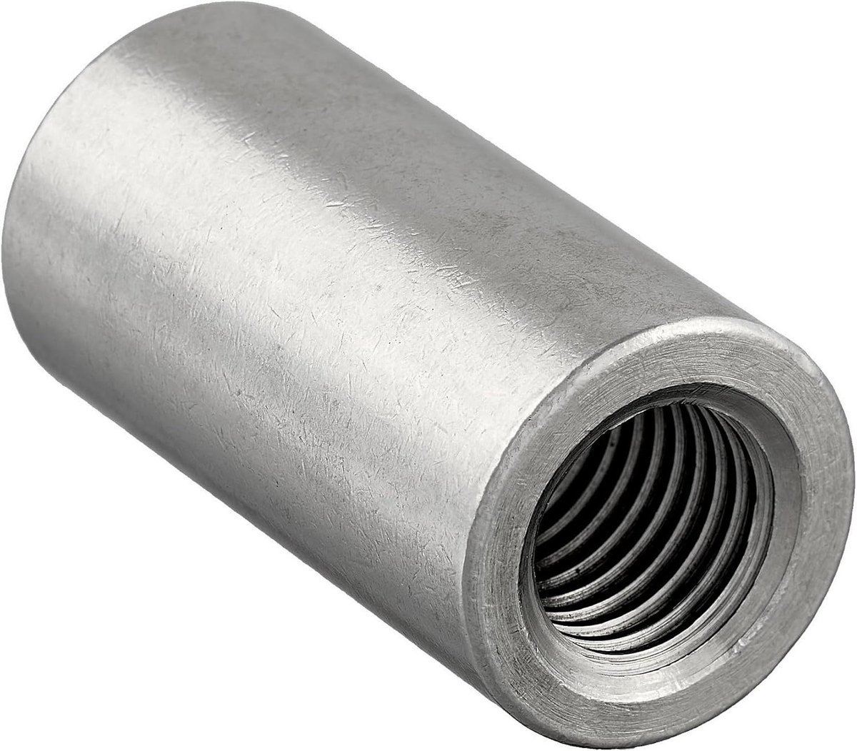 Rondmoeren met binnendraad - Verbindingsmoeren Afstandsmoeren - Verbindingen Maken - Roestvrij staal A2 - M8 x 20 mm - Zilverkleurig