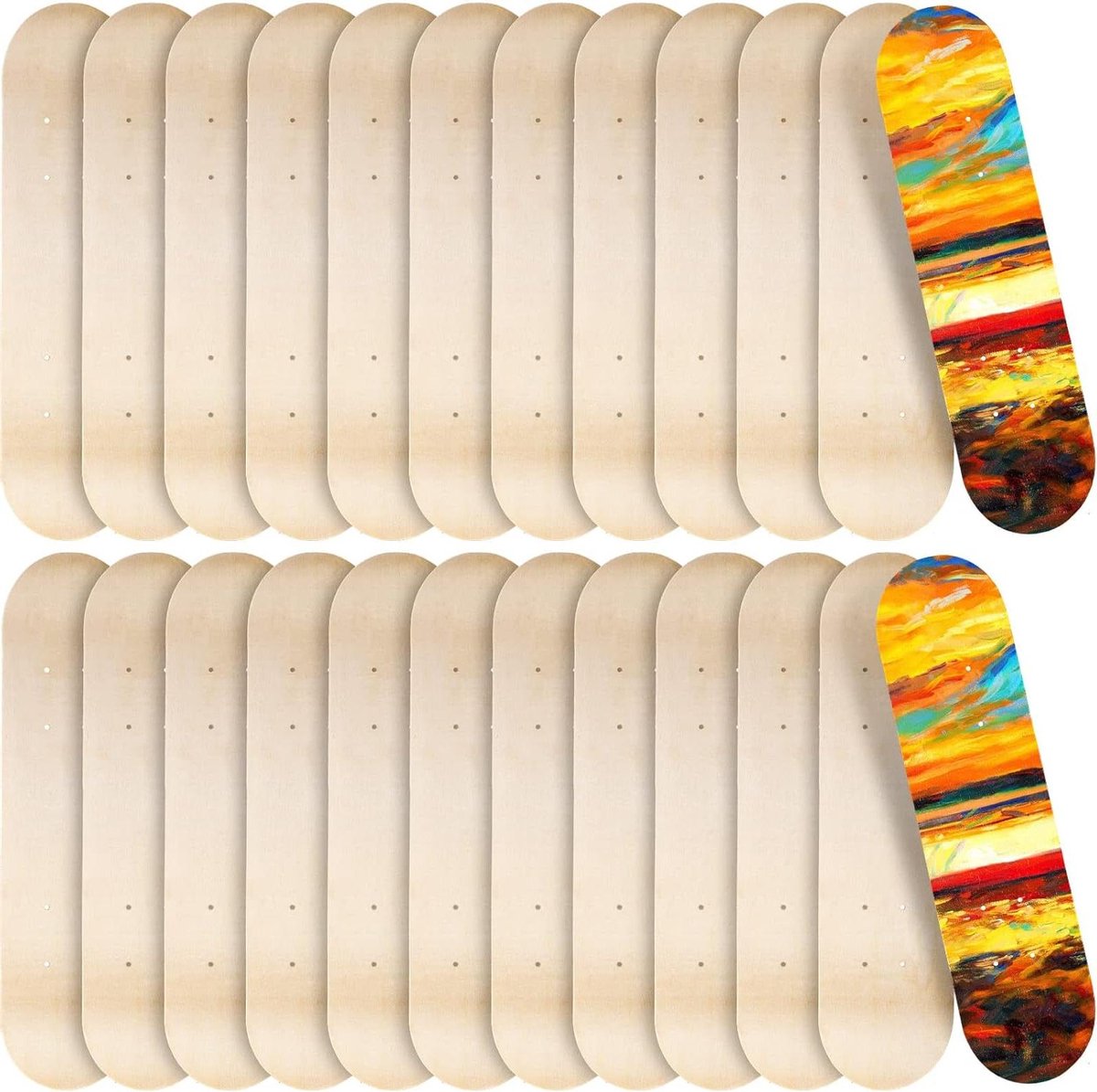 Skateboard Decks Houten Skateboards Bulk DIY Kunst Project 7 Laags Esdoornhout 61 x 15 cm Blank