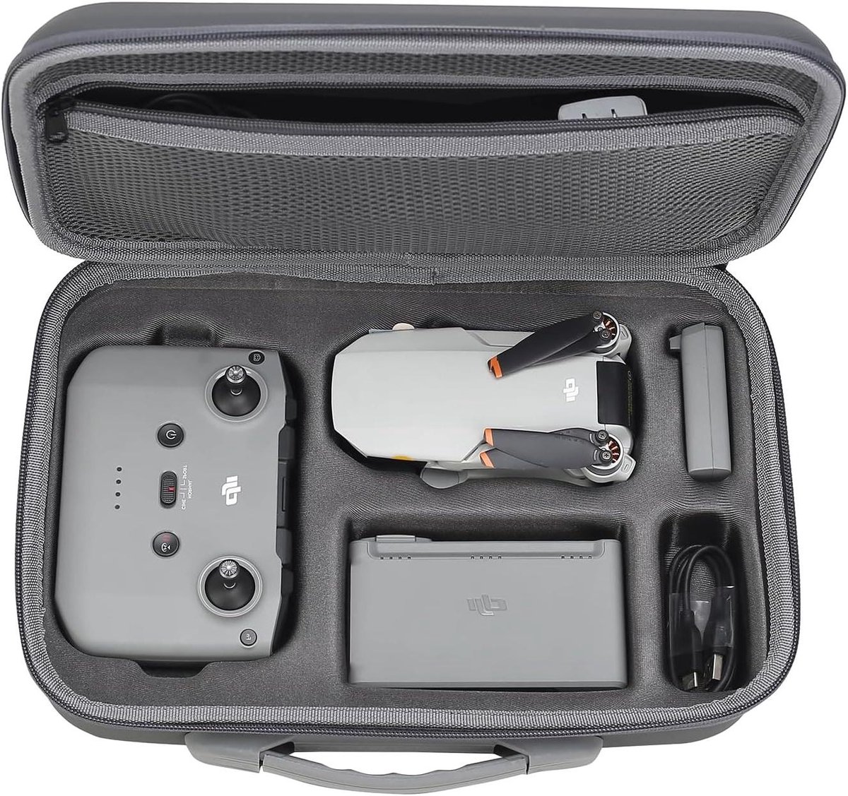 Draagtas Drone - Opbergtas Koffer - Drone Transport - Hardshell PU Leer - 33 x 23 x 9 cm - Zwart