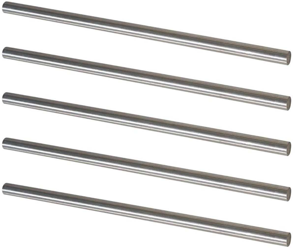 RVS Staven - Metaal Staven - Metaalbewerking - Massief RVS - 1.5cm x 25.4cm - Zilver