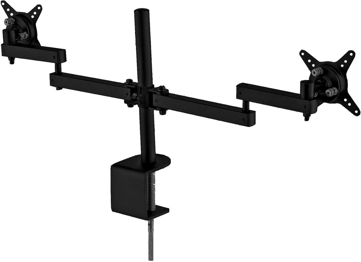 Monitor Arm - Bureau Mount - Werkplek Organiseren - In Hoogte Verstelbaar - 23.6 inch - Zwart