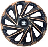 Sparco Wieldoppen Varese 16 Inch Zwart/goud Set Van 4