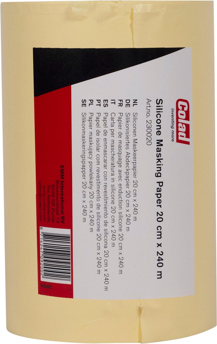 COLAD Siliconen Maskeerpapier 20cm x 240 meter