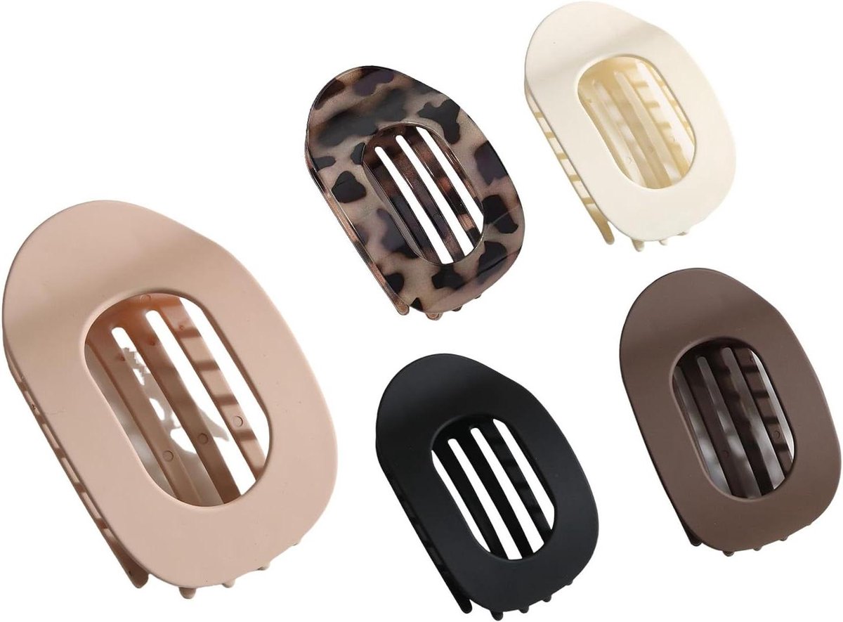 Platte Haarclips - Haarspeldjes Set - Haar Stylen - Sterke Grip - 6 x 10 cm - Meerdere Kleuren