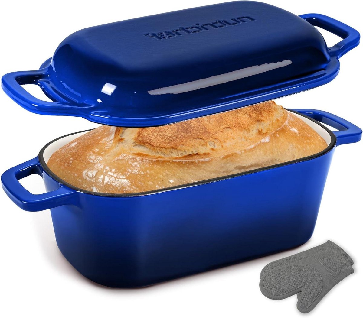 Gietijzeren Broodpan - Dutch Oven Broodbakpan - Brood Bakken - Gelijkmatige Verwarming - 254 cm - Blauw